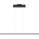 Float LED 48 inch Matte Black Pendant Ceiling Light 